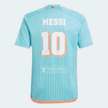 Carregar imagem no visualizador da galeria, Camisa Inter Miami Dolphins inspired - Messi 10 - GOAT STORE