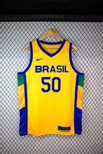 Carregar imagem no visualizador da galeria, Regata Seleção Brasileira de Basquete Amarela - 23/24 - GOAT STORE