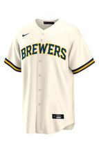 Carregar imagem no visualizador da galeria, Jersey Milwaukee Brewers Nike Creme - GOAT STORE