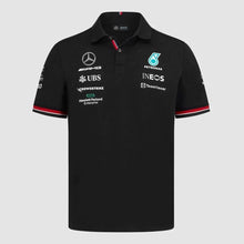 Carregar imagem no visualizador da galeria, Camisa Mercedes Benz - Preta Gola polo - GOAT STORE