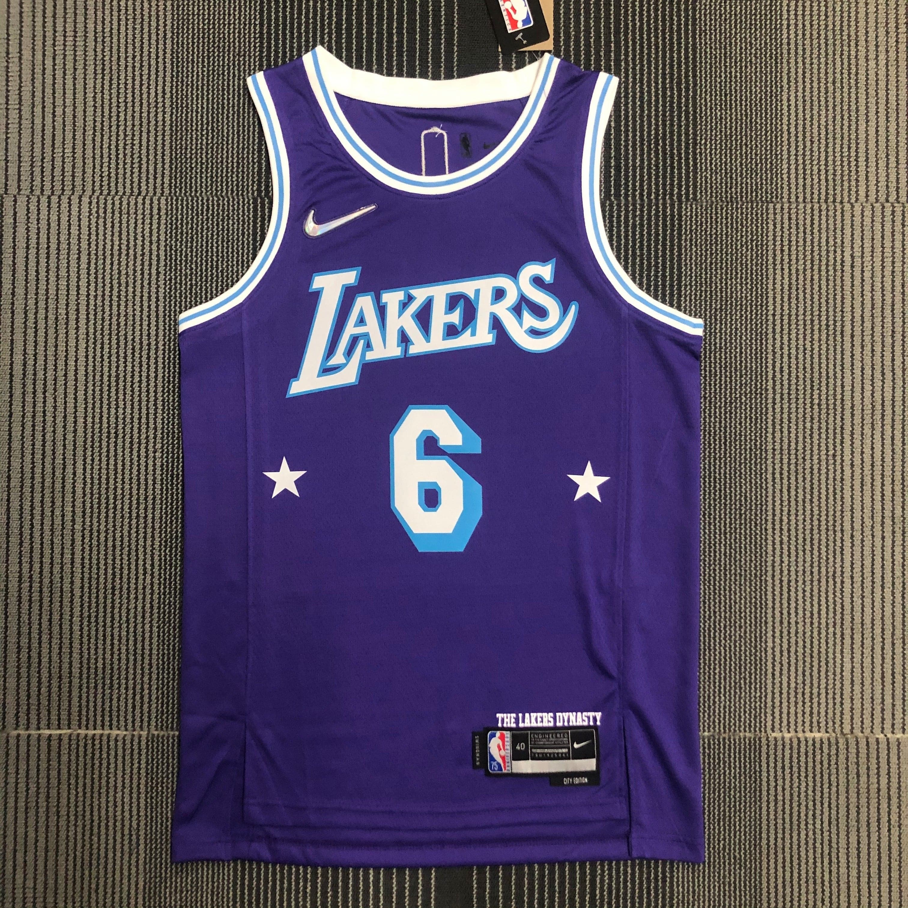 Jersey Los Angeles Lakers City Edition Diamante 75th - GOAT STORE