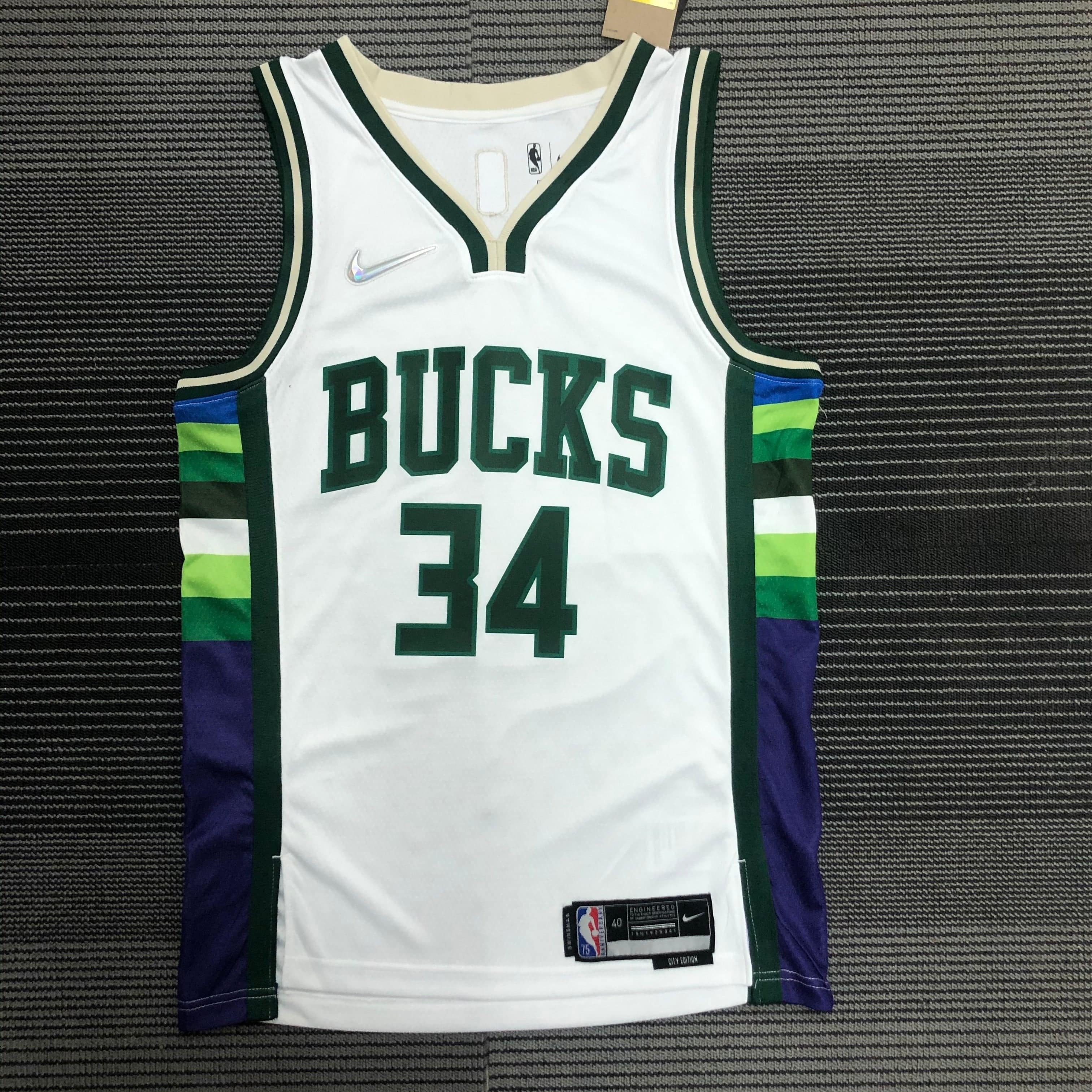 Jersey Milwaukee Bucks City Edition Diamante 75th - GOAT STORE