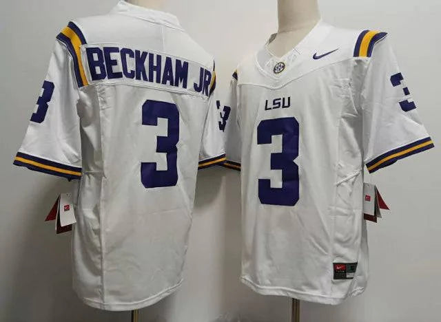 Jersey NCAA LSU TIGERS - Branco - GOAT STORE