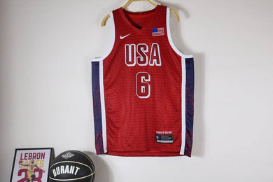 Jersey EUA Olimpíadas Paris 2024 vermelha - Dream Team - GOAT STORE
