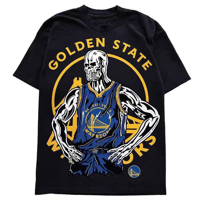Camiseta Nba x Warren Lotas Golden State Warriors Skull - GOAT STORE