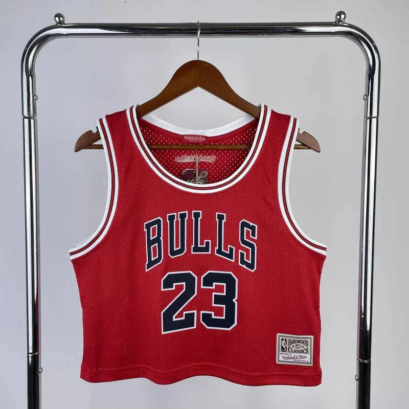Cropped Michael Jordan ChIcago Bulls Mitchell & Ness - GOAT STORE