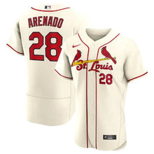 Carregar imagem no visualizador da galeria, Jersey Saint Louis Cardinals Creme - GOAT STORE
