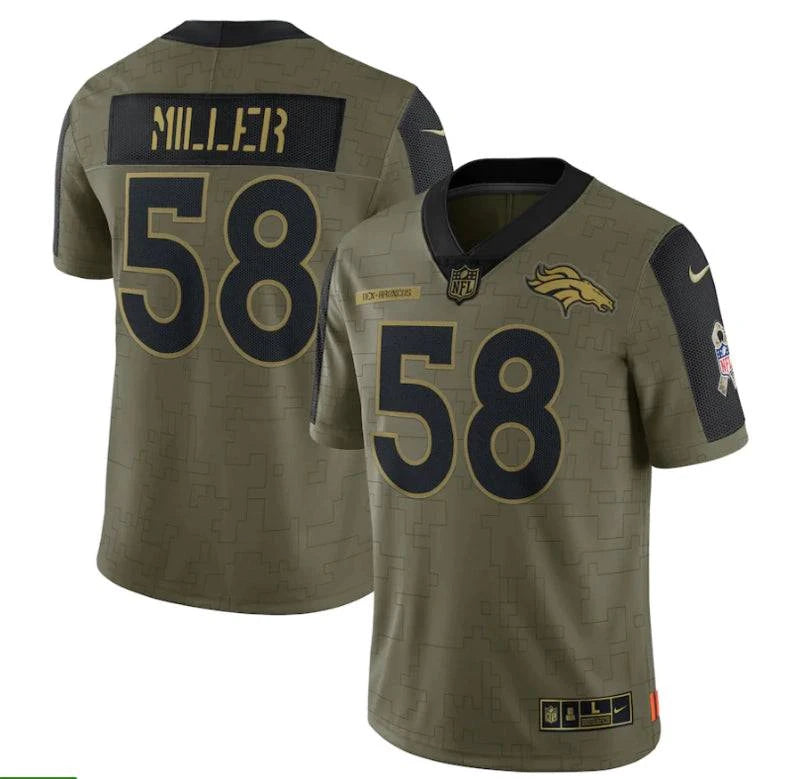 Jersey Denver Broncos Masculina - Salute to Service 2021 - GOAT STORE