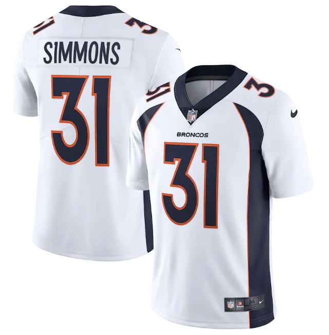 Jersey Denver Broncos Vapor Limited Branca - GOAT STORE