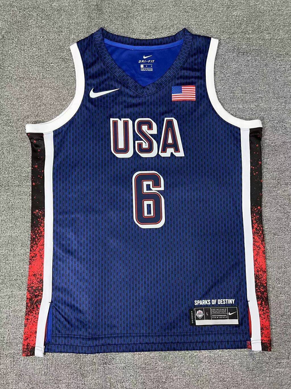 Jersey USA team Olimpíadas Paris 2024 azul - Dream Team - GOAT STORE