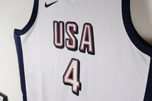 Carregar imagem no visualizador da galeria, Jersey USA team Olimpíadas Paris 2024 branca - Dream Team - GOAT STORE
