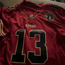 Carregar imagem no visualizador da galeria, Jersey San Francisco 49ers Red Gold - 75th Anniversary - GOAT STORE
