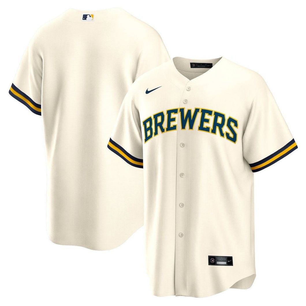 Jersey Milwaukee Brewers Nike Creme - GOAT STORE