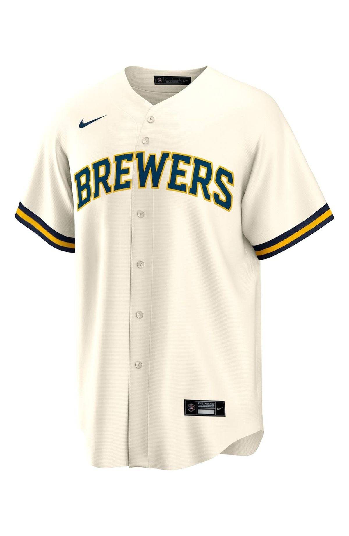 Jersey Milwaukee Brewers Nike Creme - GOAT STORE