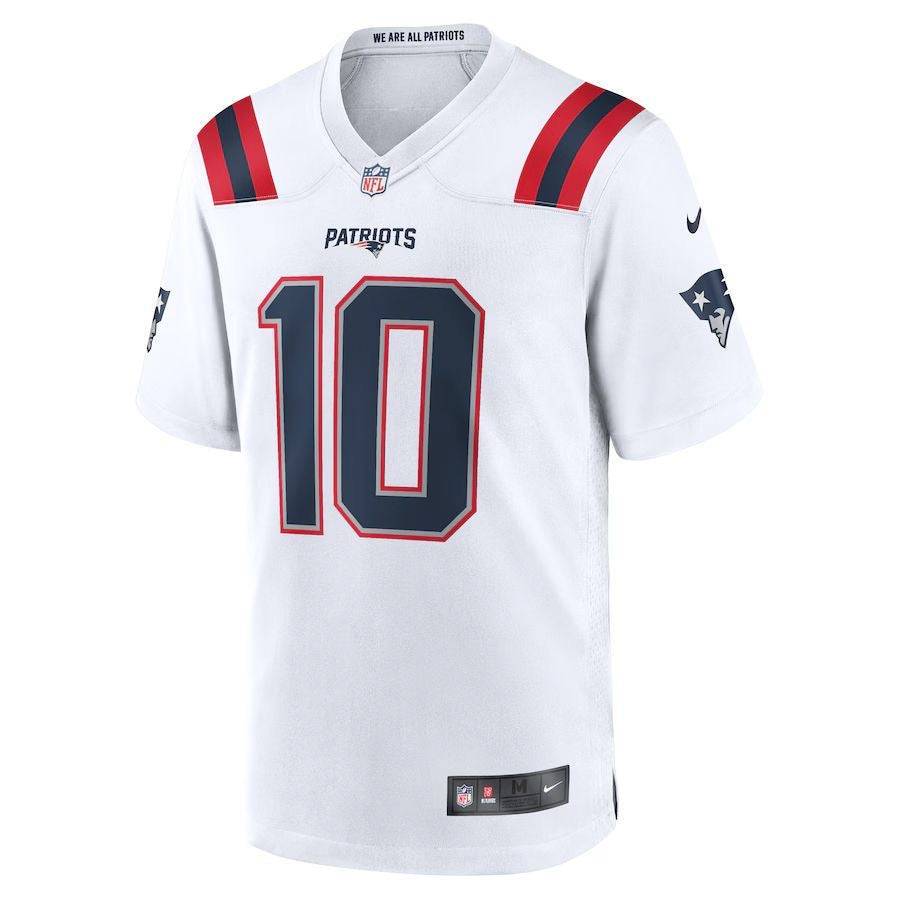 Jersey New England Patriots White - GOAT STORE