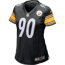 Carregar imagem no visualizador da galeria, Jersey Piithsburg Steelers Preta - feminina - GOAT STORE
