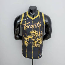 Carregar imagem no visualizador da galeria, Jersey Toronto Raptors Black and Gold- Vince Carter - GOAT STORE
