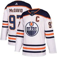 Carregar imagem no visualizador da galeria, Jersey Edmonton Oilers White  Connor McDavid - GOAT STORE
