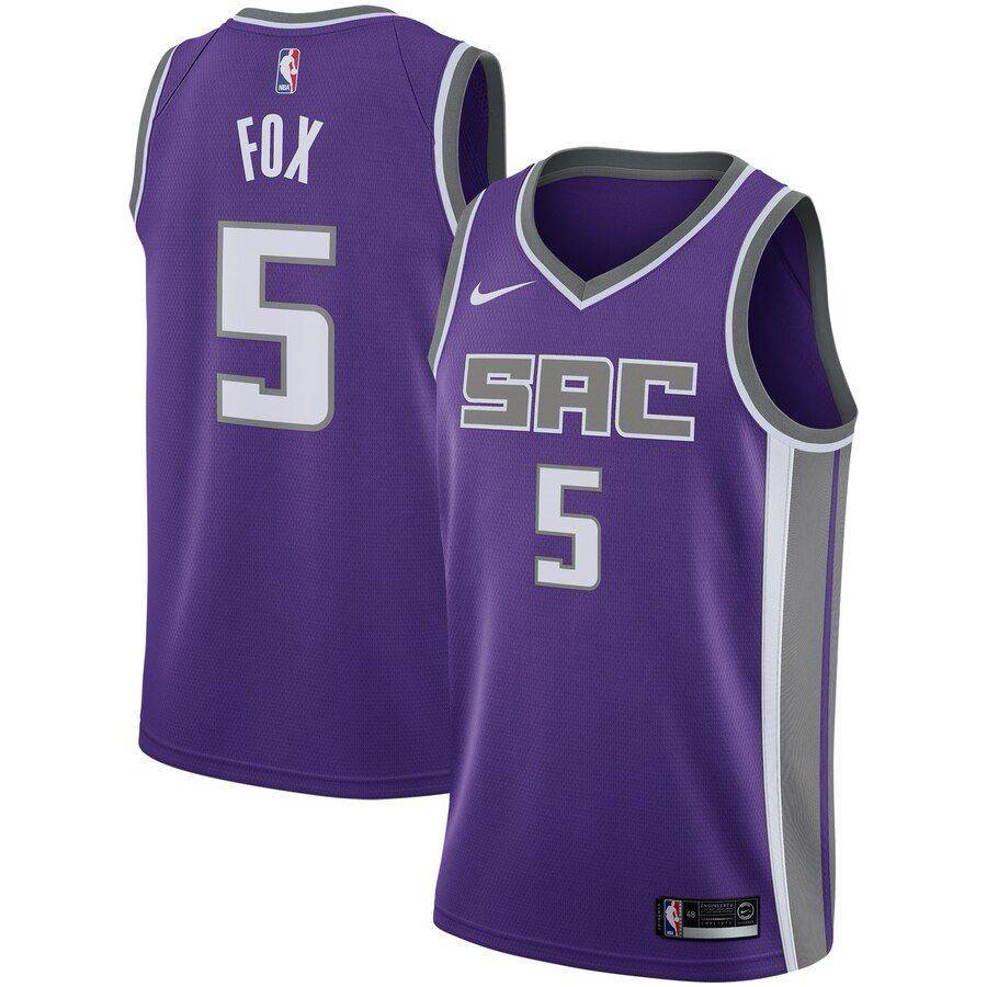 Jersey Sacramento Kings Nike Purple Icon Edition - De'Aaron Fox - GOAT STORE
