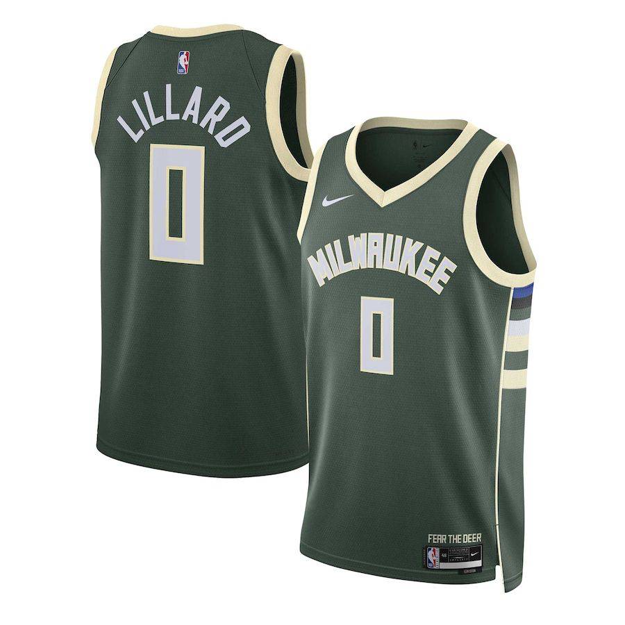 Jersey Milwaukee Bucks 23/24 Icon Edition - Damian Lillard - GOAT STORE