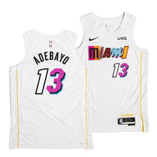 Carregar imagem no visualizador da galeria, Jersey Miami Heat City Edition White - Bam Adebayo - GOAT STORE
