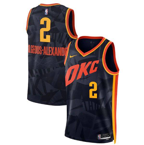Jersey Oklahoma City Thunder City Edition Black - Shai Gilgeous-Alexander - GOAT STORE