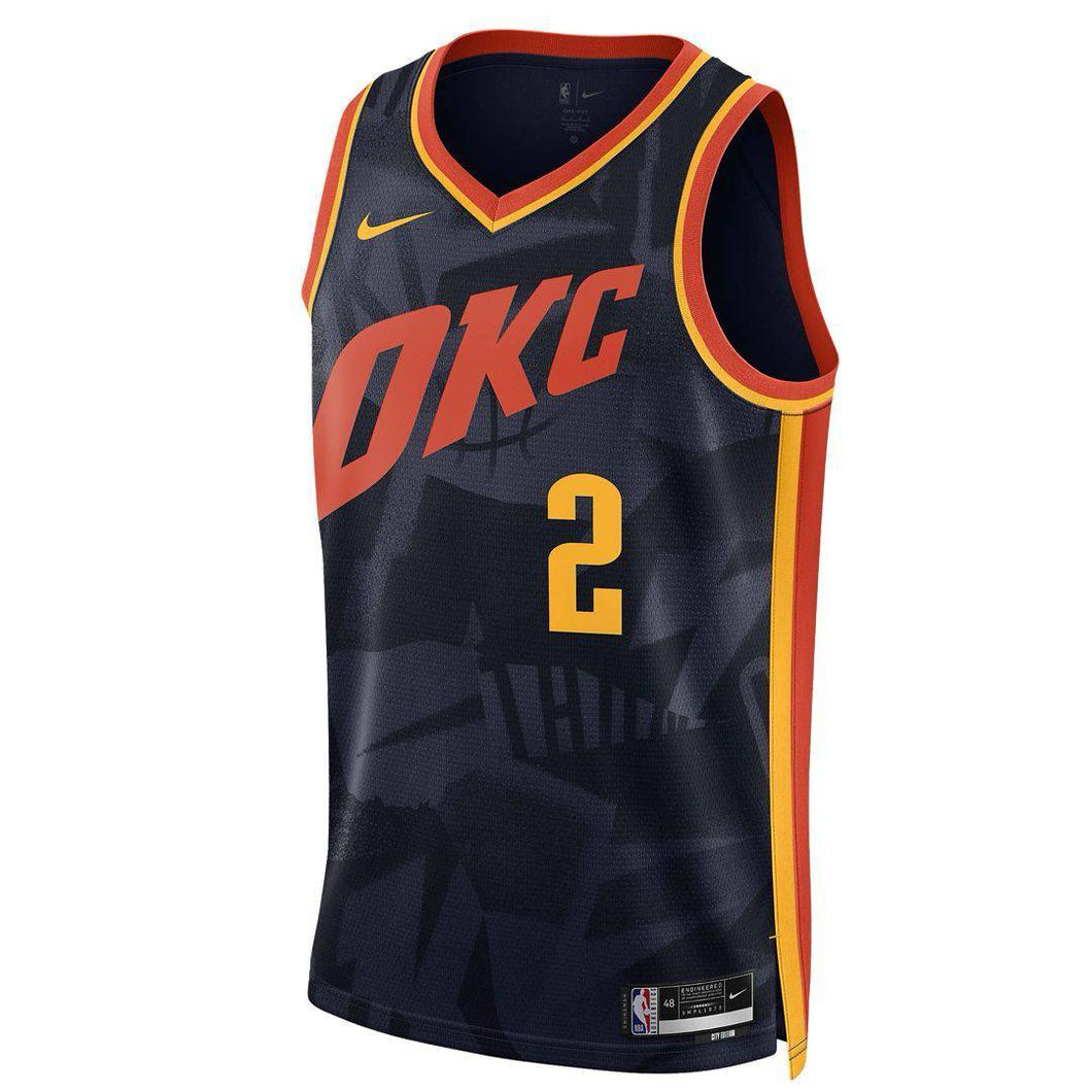 Jersey Oklahoma City Thunder City Edition Black - Shai Gilgeous-Alexander - GOAT STORE
