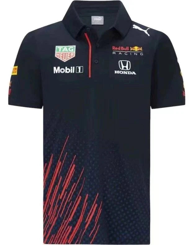 Camisa F1 - Red Bull Racing - Azul Gola Polo - GOAT STORE