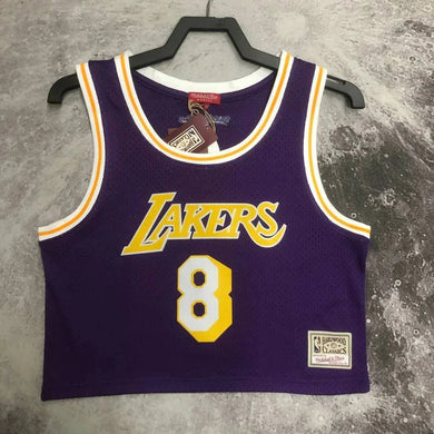Cropped Kobe Bryant Los Angeles Lakers Mitchell & Ness - Roxa - GOAT STORE