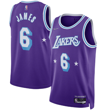 Jersey Los Angeles Lakers City Edition Diamante 75th - GOAT STORE