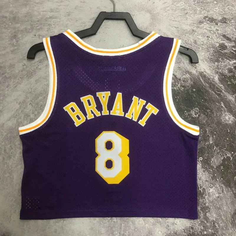 Cropped Kobe Bryant Los Angeles Lakers Mitchell & Ness - Roxa - GOAT STORE