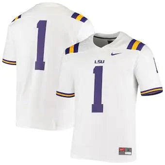 Jersey NCAA LSU TIGERS - Branco - GOAT STORE