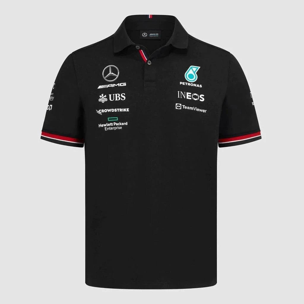 Camisa Mercedes Benz - Preta Gola polo - GOAT STORE